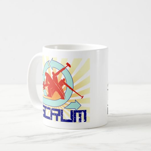 それは虫ではないです; それは特徴です! プログラマーのマグ コーヒーマグカップ (正面左)