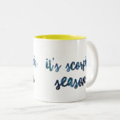 それは蠍座の季節の(占星術の)十二宮図の誕生日の水彩画です ツートーンマグカップ (正面右)