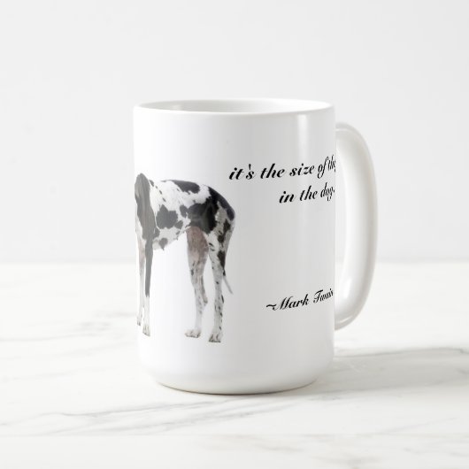 それは計算…犬のサイズではないです コーヒーマグカップ (正面右)