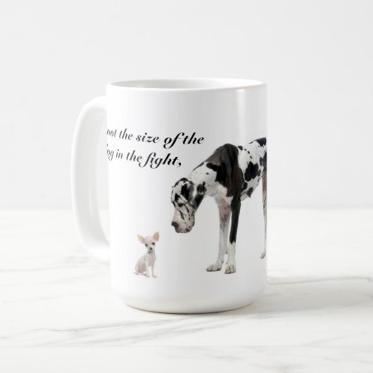 それは計算…犬のサイズではないです コーヒーマグカップ (正面左)