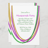 それは謝肉祭の招待状はです(白い) 招待状 (正面/裏面)