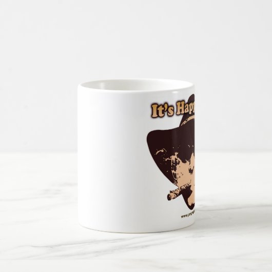 それは起こっています!   11のozのクラシックで白いマグ コーヒーマグカップ (中央)