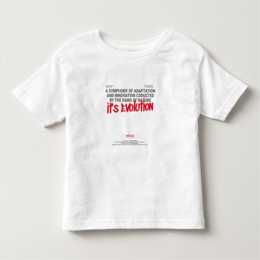 それは進化だ トドラーTシャツ (正面)