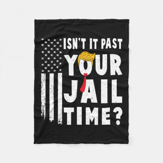 それは過去あなたの刑期の旗Usa皮肉クおもしろいク フリースブランケット (正面)