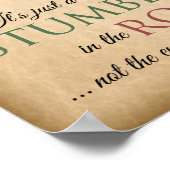 それは道の中で単なる障害である(回復引用文) ポスター (角)