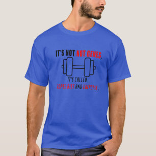 それは遺伝子ではなく、ダイエットとエクササイズジムおもしろい Tシャツ