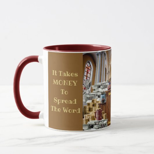 それは金とコーヒーマグを取る マグカップ (左)