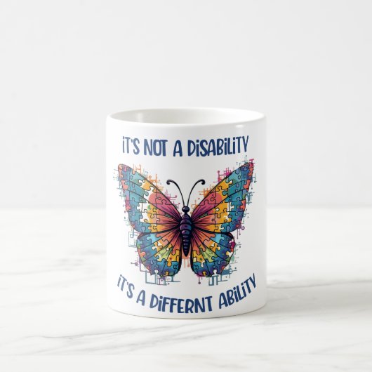 それは障害ではなく、能力であ違うる コーヒーマグカップ (中央)
