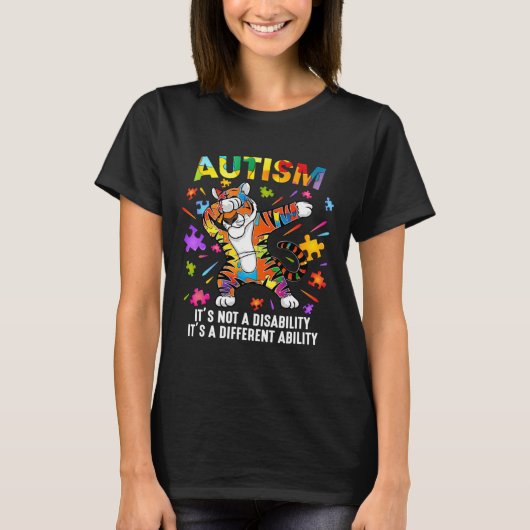 それは障害虎の自閉症の意識ではない Tシャツ (正面)