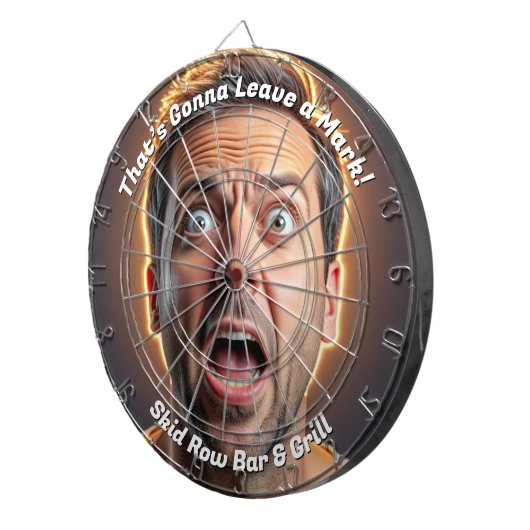 それは離れ印を付けおもしろいる ダーツボード (正面右)