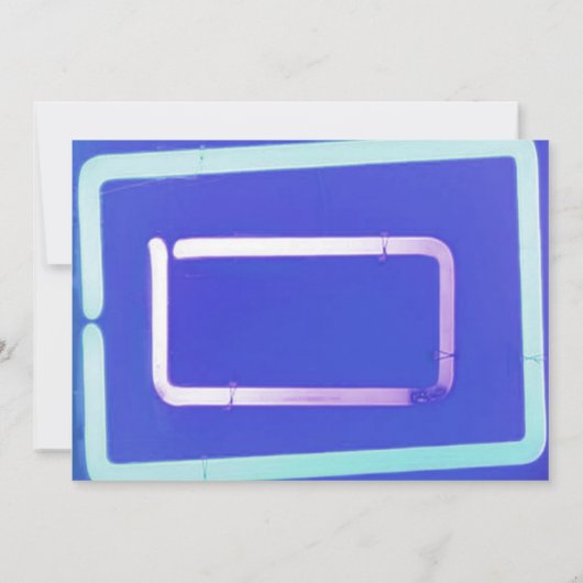 それは電気です! ネオンの第10誕生会の招待 招待状 (裏面)