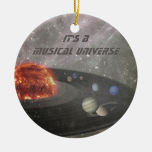 それは音楽的な宇宙です セラミックオーナメント