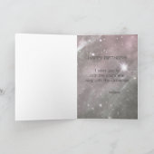 それは音楽的な宇宙です! ハッピーバースデーカード カード (内部)