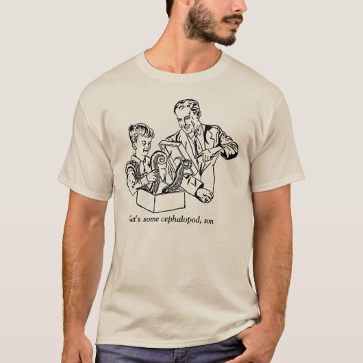 それは頭足類、息子です Tシャツ (正面)