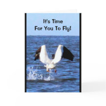 それは飛ぶあなたの時間です! 退職カード