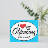 それは馬です! 私は私のオルデンバーグを愛します ポストカード (スタンド正面)