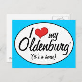 それは馬です! 私は私のオルデンバーグを愛します ポストカード (正面/裏面)