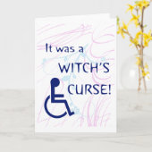 それは魔法使いの悪態でした: 不能 カード (黄色い花)