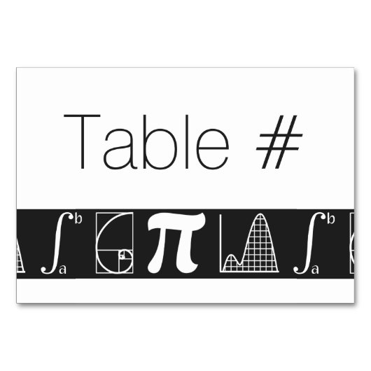 それは黒いテーブルカードで集計します テーブルナンバー (正面)