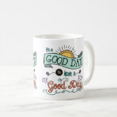 それは1月マーヴィンまでにカラフルなよい日のコーヒー・マグ行います コーヒーマグカップ (正面右)