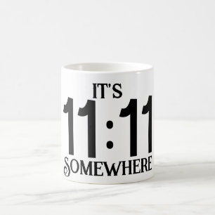 それは11:11どこかの数理の顕示数である コーヒーマグカップ