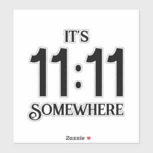 それは11:11どこかの数理の顕示数である シール