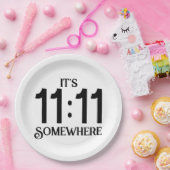 それは11:11どこかの数理の顕示数である ペーパープレート (パーティー)