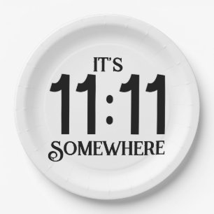 それは11:11どこかの数理の顕示数である ペーパープレート