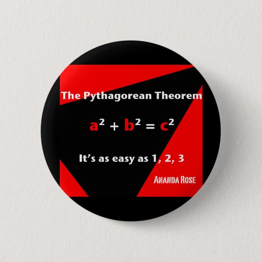 それは1、2の3赤いボタン容易です 缶バッジ (正面)