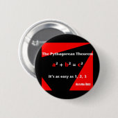 それは1、2の3赤いボタン容易です 缶バッジ (正面&裏面)