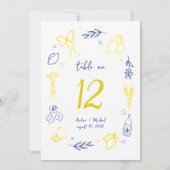 それはAmoreのイタリアン5結婚時間365日のテーブル・ナンバー・カード 招待状