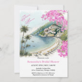 それはAmore Amalfiブライダルシャワーの招待だ 招待状 (正面)