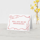 それはAmore Hand Drawn Italy Bridesmaid Proposal カード (黄色い花)
