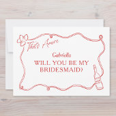 それはAmore Hand Drawn Italy Bridesmaid Proposal カード