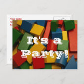 それはaPartyです! インビテーションポストカード (正面/裏面)