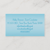 それはAshleyのための海岸の事の名刺です 名刺 (裏面)