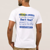 それはB.S.ではないです。 あなたの国を愛するため Tシャツ (裏面)