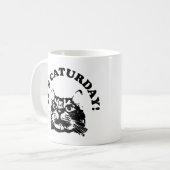 それはCaturdayです コーヒーマグカップ (正面左)