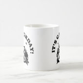 それはCaturdayです コーヒーマグカップ (中央)