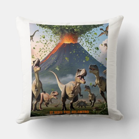 それはCilantro – 恐竜だっおもしろいた クッション (裏面)