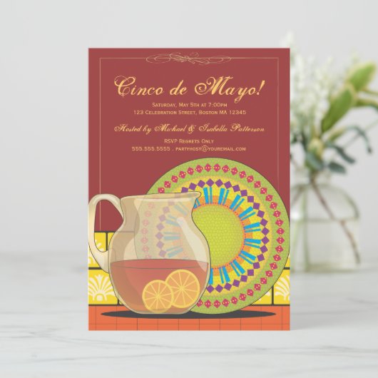 それはCinco deメーヨーのパーティーのフェスタの招待状です 招待状 (スタンド正面)