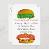 それはCookoutの招待状です インビテーションポストカード (正面/裏面)