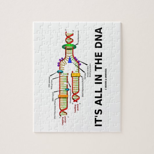 それはDNAの分子生物学のユーモアのすべてあります ジグソーパズル (縦)