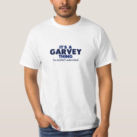 それはGarveyの事の姓のTシャツです Tシャツ (正面)