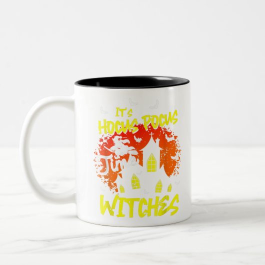 それはHocus Pocus Time Witches面白いハロウィーン費用 ツートーンマグカップ (左)