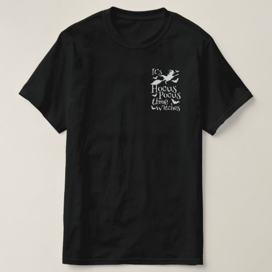 それはHocus Pocus Time Witches面白いハロウィーン Tシャツ (デザイン正面)
