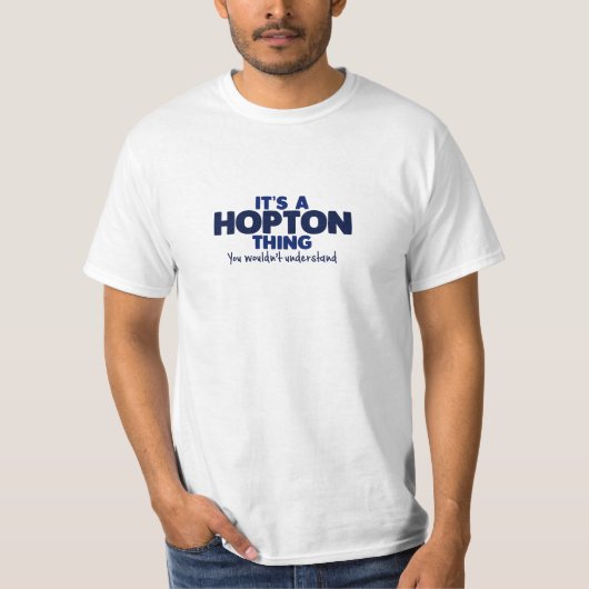 それはHoptonの事の姓のTシャツです Tシャツ (正面)