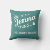 それはJennaの事です! クッション (裏面)