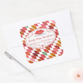 それはLil'Lady Hipsterヴィンテージレトロベビーガール スクエアシール (封筒)