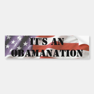 それはObamanationのバンパーステッカーです バンパーステッカー